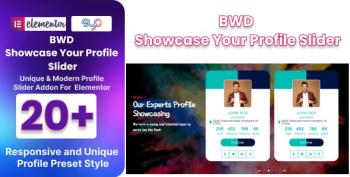 BWD Showcase Your Profile Slider Addon For Elementor